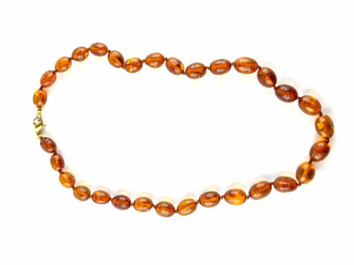 Collier en ambre plaqué or