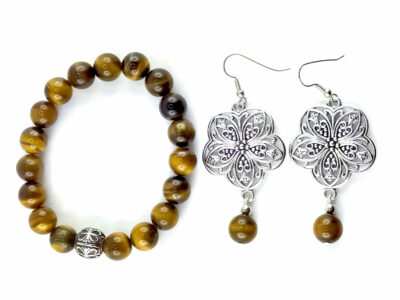 Parure en oeil de tigre