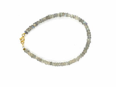 Bracelet en labradorite extra plaqué or