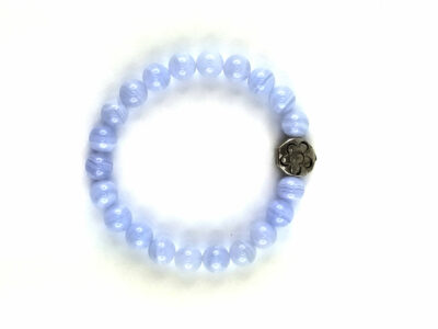 Bracelet en calcédoine 8 mm
