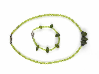 Parure en péridot et argent 925