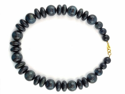 Collier en oeil de faucon, plaqué or