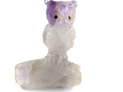 Hibou en améthyste