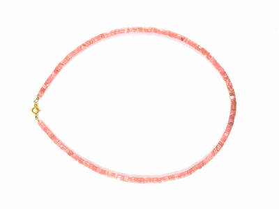Collier en rhodochrosite