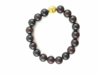 Bracelet en grenat 10 mm