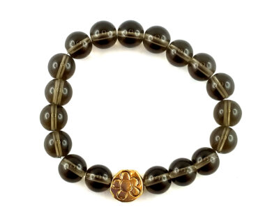 Bracelet en quartz fumé