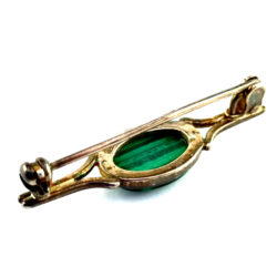 Broche en malachite et argent 925 – Image 2