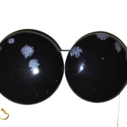 Clips en obsidienne floconneuse