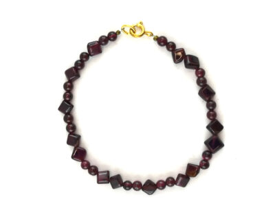 Bracelet  en grenat plaqué or