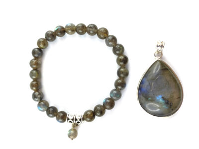 Parure en labradorite