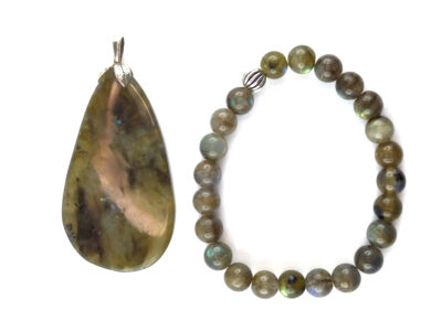 Parure en labradorite