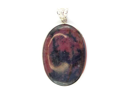 Pendentif en rhodonite et argent 925