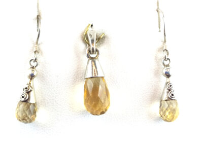 Parure en citrine et argent 925