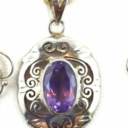 Parure en améthyste et argent 925 – Image 2