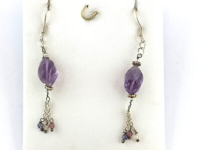 Boucles d'oreilles en améthyste