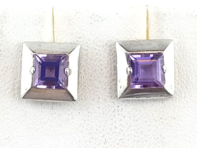 Boucles d'oreilles en améthyste