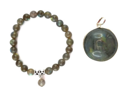 Parure en labradorite