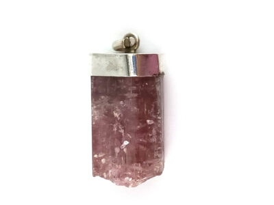 Pendentif en tourmaline rose et argent 925 – Image 2