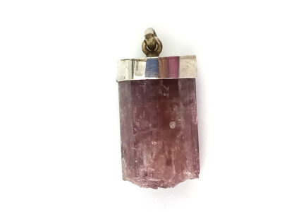 Pendentif en tourmaline rose et argent 925