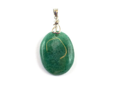 Pendentif en aventurine verte et argent 925