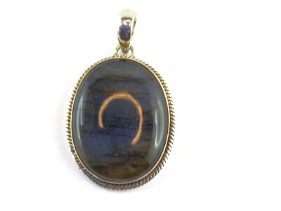 Pendentif en labradorite et argent 925