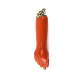 Pendentif en jaspe rouge