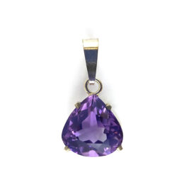 Pendentif en améthyste et argent 925