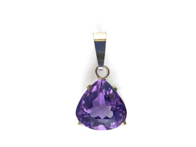 Pendentif en améthyste et argent 925