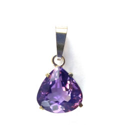Pendentif en améthyste et argent 925 – Image 2
