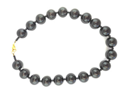 Collier en onyx plaqué or