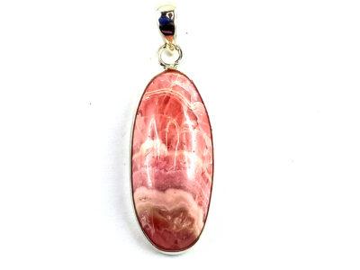 Pendentif en rhodochrosite et argent 925