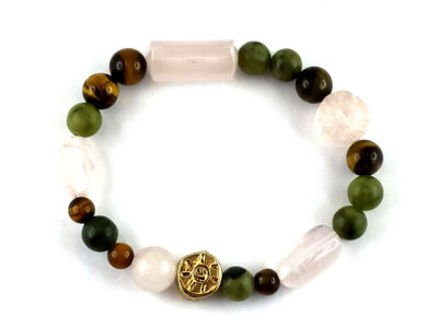 Bracelet quartz rose en mélange