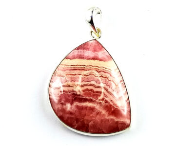 Pendentif en rhodochrosite et argent 925