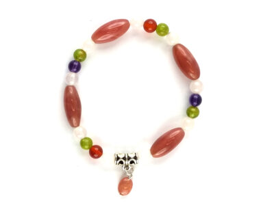 Bracelet en rhodochrosite et mélange