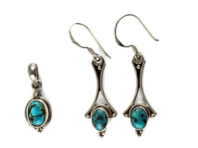 Parure en turquoise et argent 925