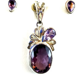 Parure en améthyste et argent 925